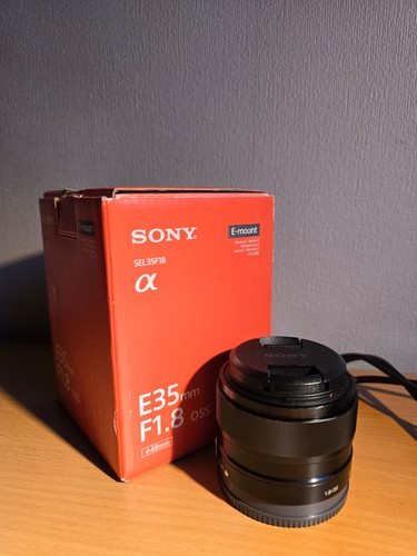Obiettivo sony 35mm - e, f1.8
